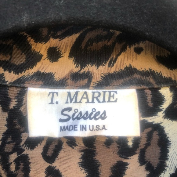 Vintage leopard print blouse L - Picture 6 of 8